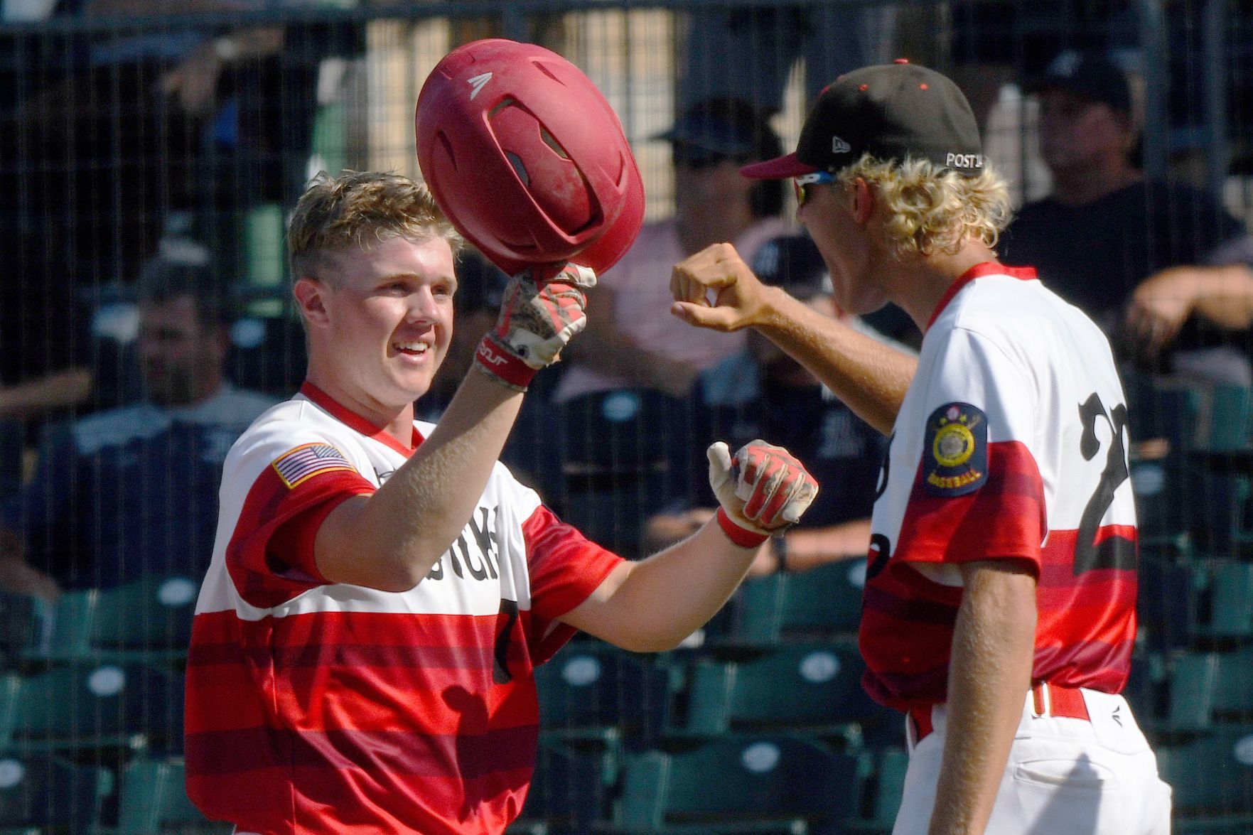 Bozeman Bucks and Helena Senators face off during day two of the Legion State AA Baseball Tournament